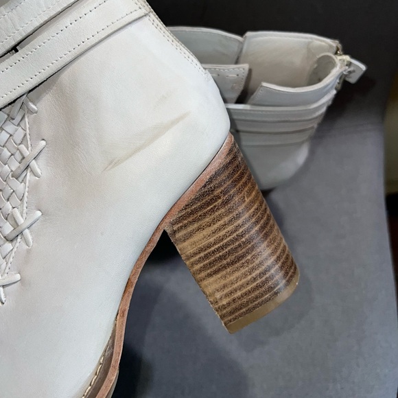 Vintage Foundry Co Lexi Open Toe Leather Bootie Size 8 - Picture 9 of 12